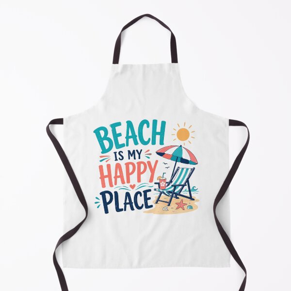 Item preview, Beach Is My Happy Place Retro Summer Beach Design designed and sold by AMICO77.