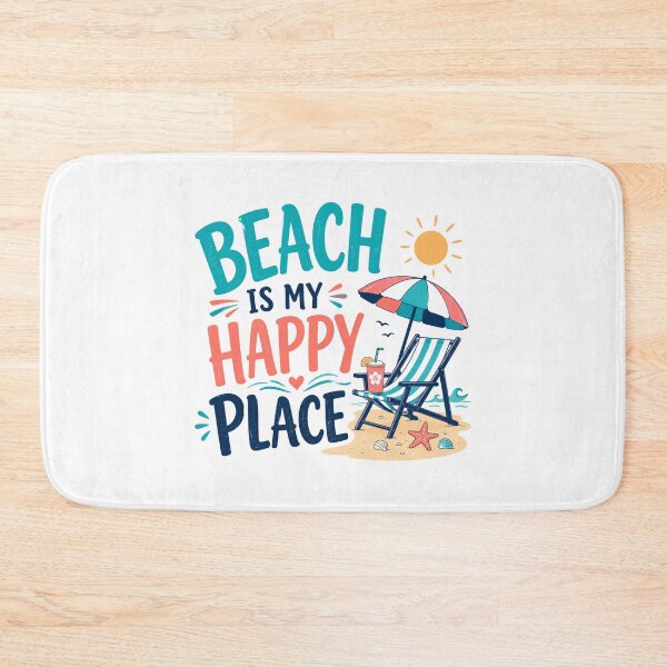 Item preview, Beach Is My Happy Place Retro Summer Beach Design designed and sold by AMICO77.