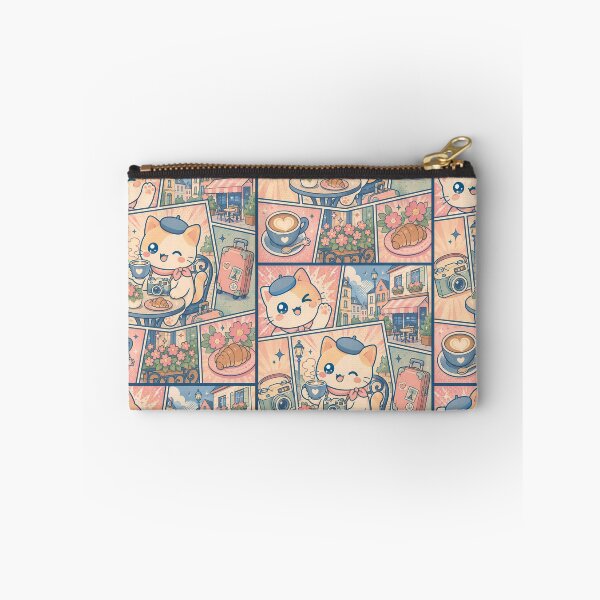 Item preview, Kawaii European Cafe Cat Comic Panel designed and sold by Gift Phrase Studio.