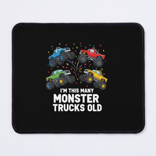 Item preview, I'm This Many Monster Trucks Old Fourth Birthday Boy Four Years Old designed and sold by PopStars1993.