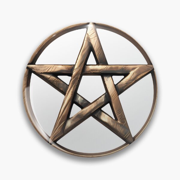 Item preview, Bronze Pentagram Symbol in Circle designed and sold by Lilith.3x313 Vault.