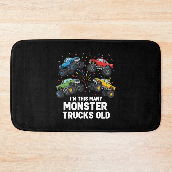Item preview, I'm This Many Monster Trucks Old Fourth Birthday Boy Four Years Old designed and sold by PopStars1993.
