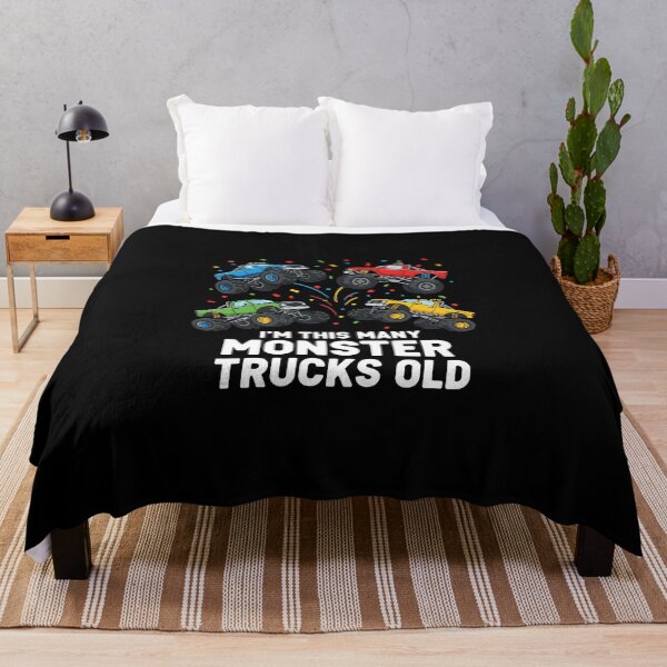 Item preview, I'm This Many Monster Trucks Old Fourth Birthday Boy Four Years Old designed and sold by PopStars1993.