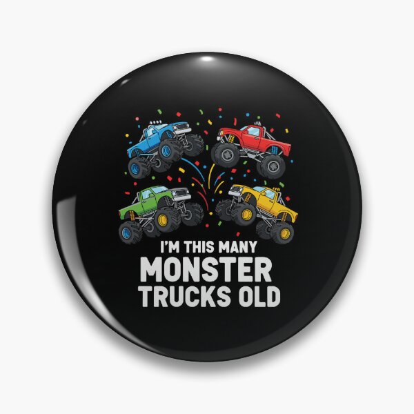 Item preview, I'm This Many Monster Trucks Old Fourth Birthday Boy Four Years Old designed and sold by PopStars1993.