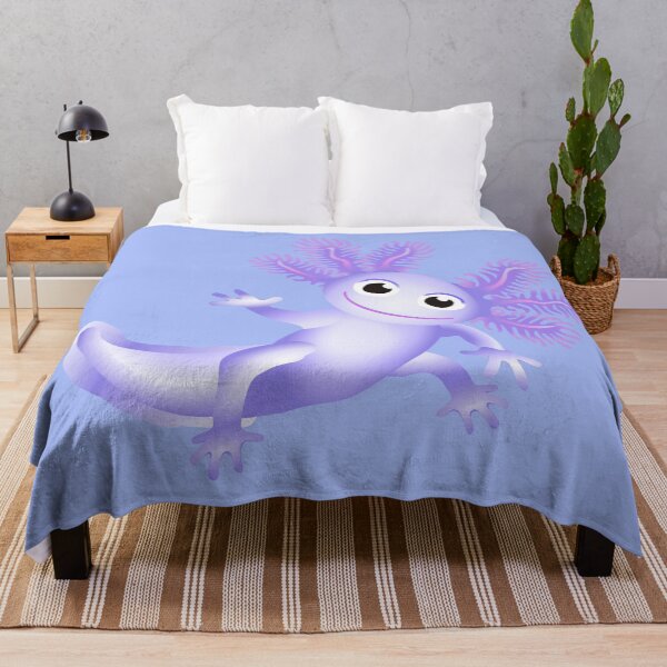 Item preview, Blue Baby Axolotl With Blue Background designed and sold by Adamo-illustration.