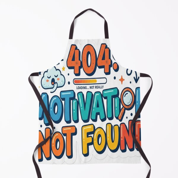 Item preview, 404 Motivation Not Found Funny Sticker | Lazy Humor Meme | Cute Productivity Error Vinyl Decal designed and sold by AdityaShop18.