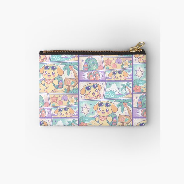 Item preview, Kawaii Tropical Beach Puppy Comic Panel designed and sold by Gift Phrase Studio.