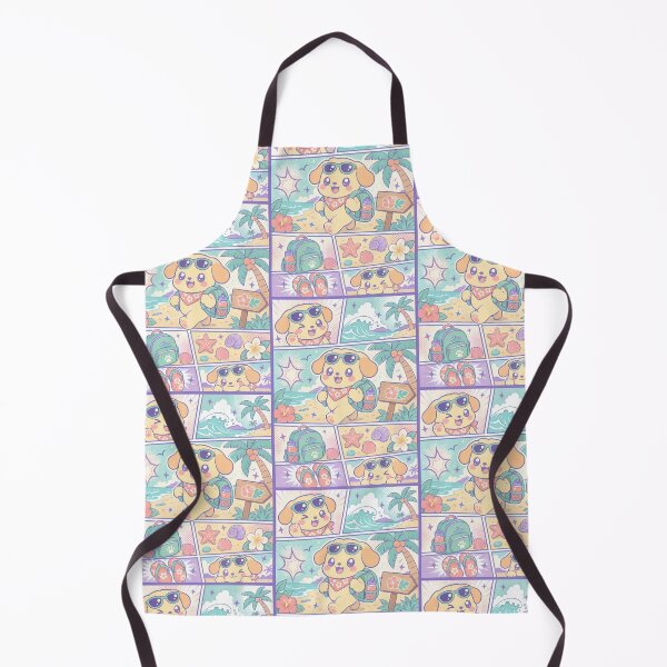 Item preview, Kawaii Tropical Beach Puppy Comic Panel designed and sold by Gift Phrase Studio.