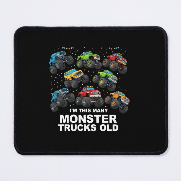 Item preview, I'm This Many Monster Trucks Old Eight Year Old Birthday designed and sold by PopStars1993.