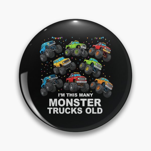 Item preview, I'm This Many Monster Trucks Old Eight Year Old Birthday designed and sold by PopStars1993.