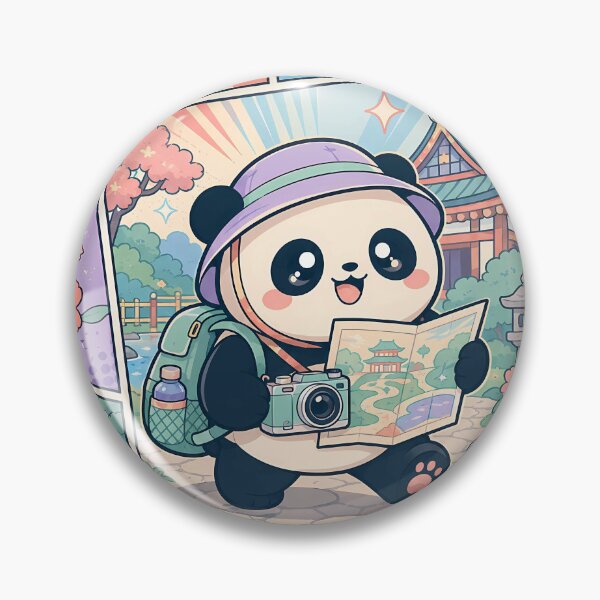 Item preview, Kawaii Temple Garden Panda Comic Panel designed and sold by Gift Phrase Studio.