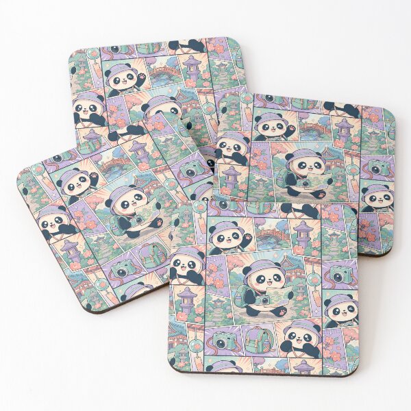Item preview, Kawaii Temple Garden Panda Comic Panel designed and sold by Magmashup.