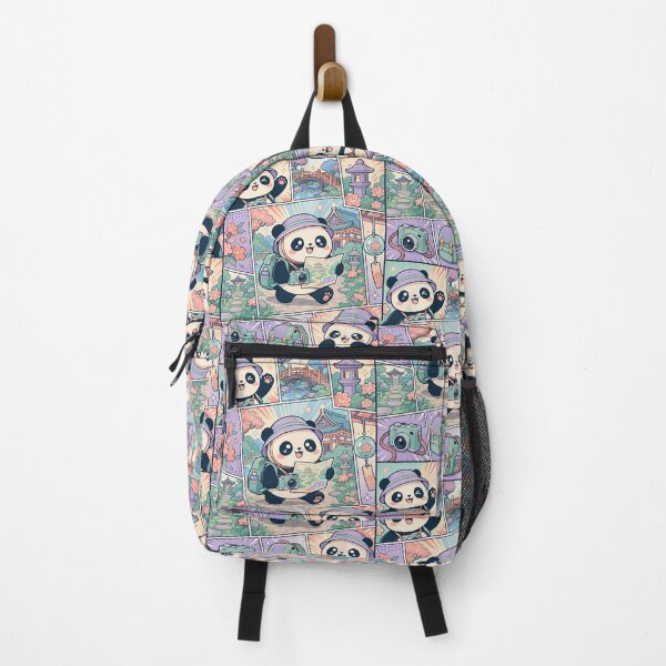 Item preview, Kawaii Temple Garden Panda Comic Panel designed and sold by Gift Phrase Studio.