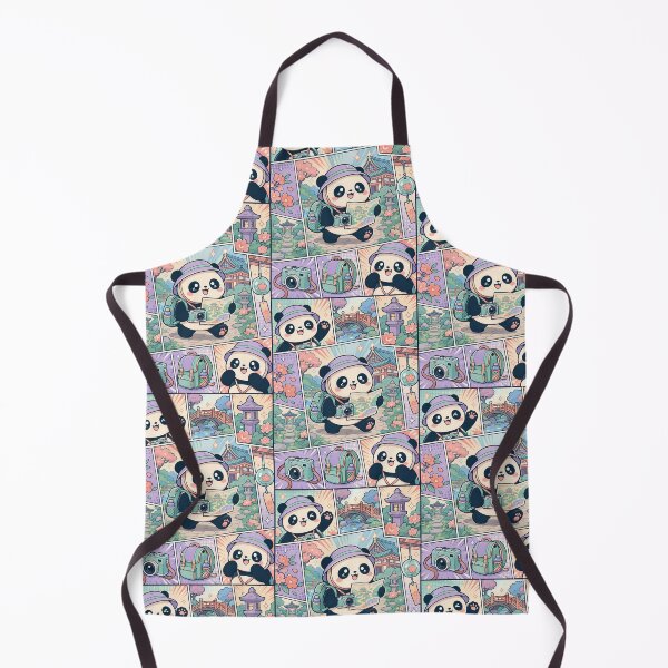 Item preview, Kawaii Temple Garden Panda Comic Panel designed and sold by Magmashup.