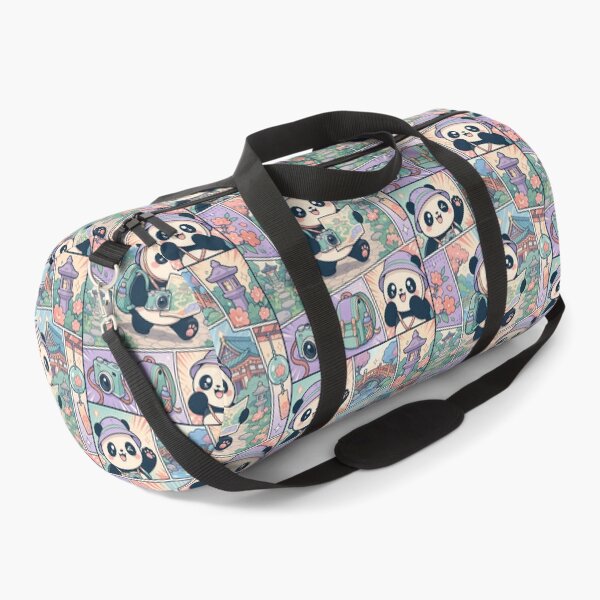Item preview, Kawaii Temple Garden Panda Comic Panel designed and sold by Gift Phrase Studio.