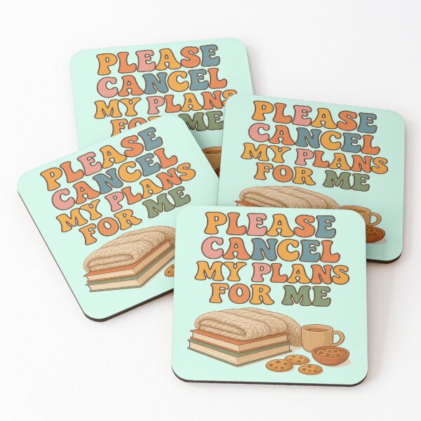 Item preview, Please Cancel My Plans For Me | Funny Book Lover Design designed and sold by BookedAndDesign.