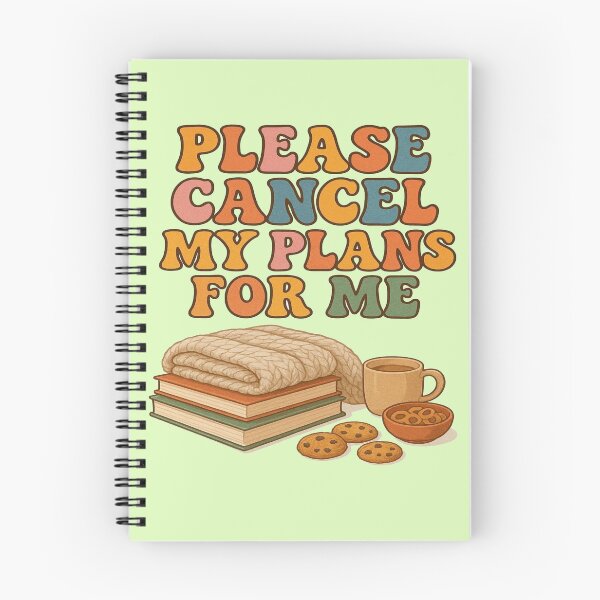 Item preview, Please Cancel My Plans For Me | Funny Book Lover Design designed and sold by BookedAndDesign.