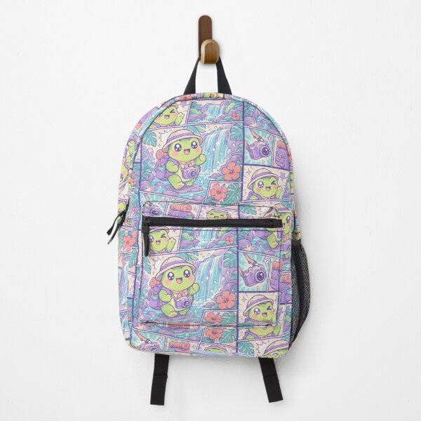 Aperçu de l'œuvre Case de BD Kawaii Tropical Waterfall Frog créée et vendue par Magmashup.