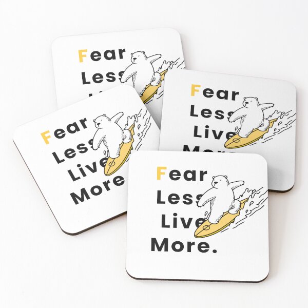 Item preview, Fear Less Live More | Inspirational Motivation Quote Design designed and sold by amarprints.