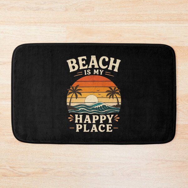 Item preview, Beach Is My Happy Place Retro Summer Beach Design designed and sold by AMICO77.