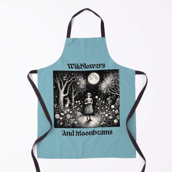 Item preview, Moonlit Enchanted Forest Girl with Rabbits | Whimsical Cottagecore Fantasy Art designed and sold by Sachie's Studio.