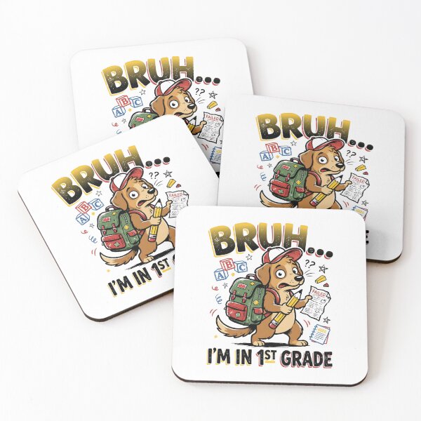 Item preview, Bruh I'm In 1st Grade Cool Kids First Day Of School and dogs lover Design  designed and sold by get55shirt.