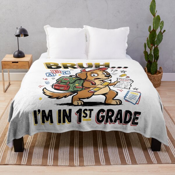 Item preview, Bruh I'm In 1st Grade Cool Kids First Day Of School and dogs lover Design  designed and sold by get55shirt.