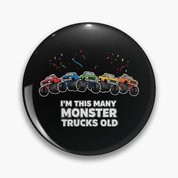 Item preview, I'm This Many Monster Trucks Old Fifth Birthday Five Years Old Kid designed and sold by PopStars1993.