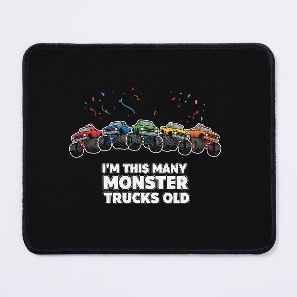 Item preview, I'm This Many Monster Trucks Old Fifth Birthday Five Years Old Kid designed and sold by PopStars1993.