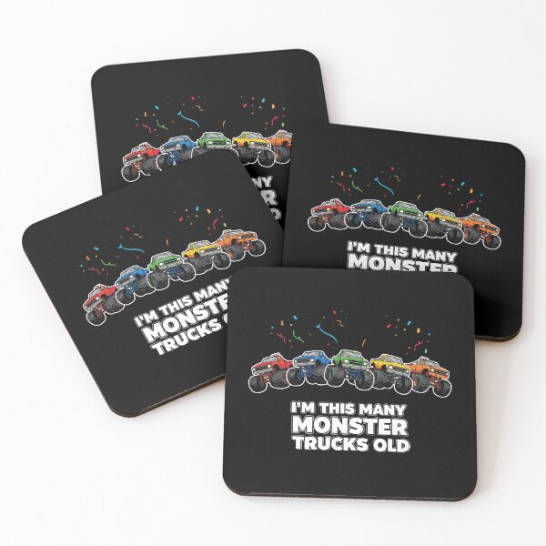 Item preview, I'm This Many Monster Trucks Old Fifth Birthday Five Years Old Kid designed and sold by PopStars1993.