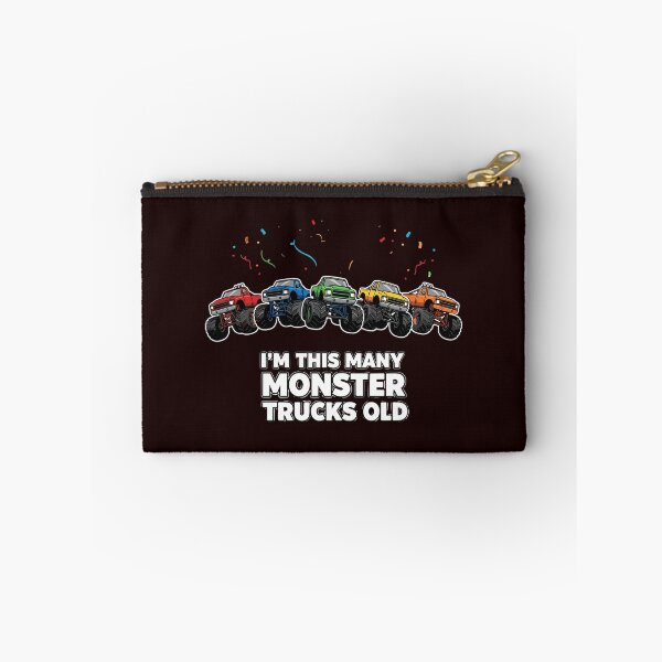 Item preview, I'm This Many Monster Trucks Old Fifth Birthday Five Years Old Kid designed and sold by PopStars1993.