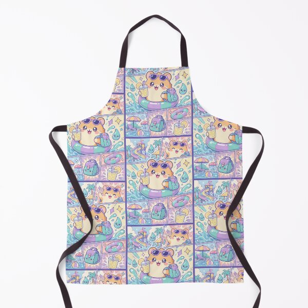 Item preview, Kawaii Water Park Hamster Comic Panel designed and sold by Gift Phrase Studio.