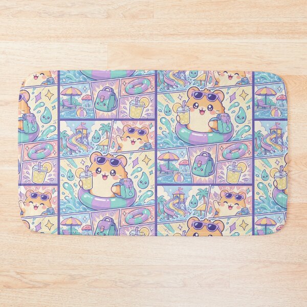 Item preview, Kawaii Water Park Hamster Comic Panel designed and sold by Magmashup.