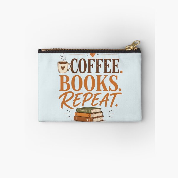Item preview, Coffee Books Repeat Cozy Autumn Typography Design designed and sold by sanorastyle.