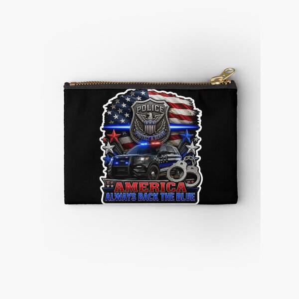 Item preview, America Always Back The Blue Police Support American Flag Gift designed and sold by ConCeptGifts.