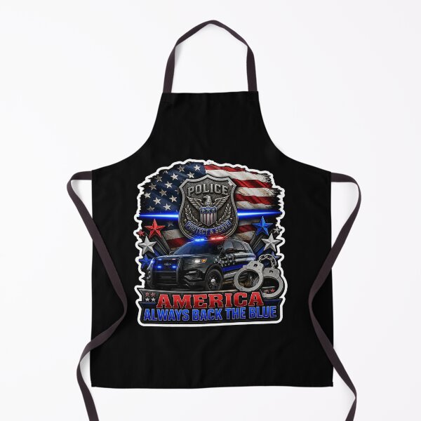 Item preview, America Always Back The Blue Police Support American Flag Gift designed and sold by ConCeptGifts.