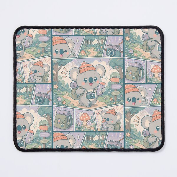 Item preview, Kawaii Cozy Forest Koala Comic Panel designed and sold by Magmashup.