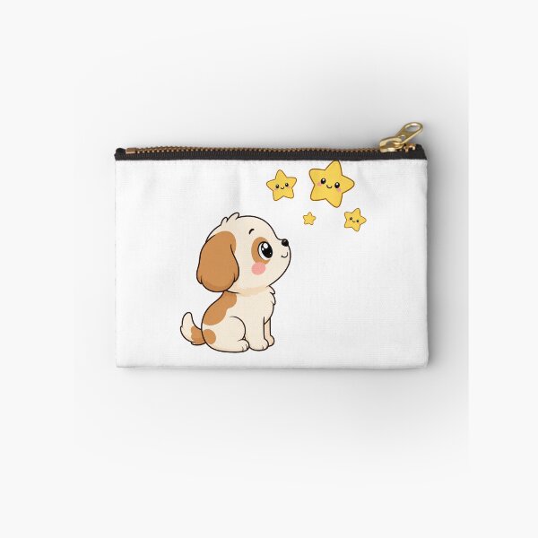 Item preview, Cute Puppy Watching Happy Stars Kawaii Cartoon Dreamy Design designed and sold by Seculinator.