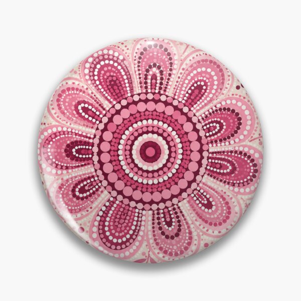 Item preview, Pink Aboriginal Art Colorful Dot Painting Abstract Pattern designed and sold by AMICO77.