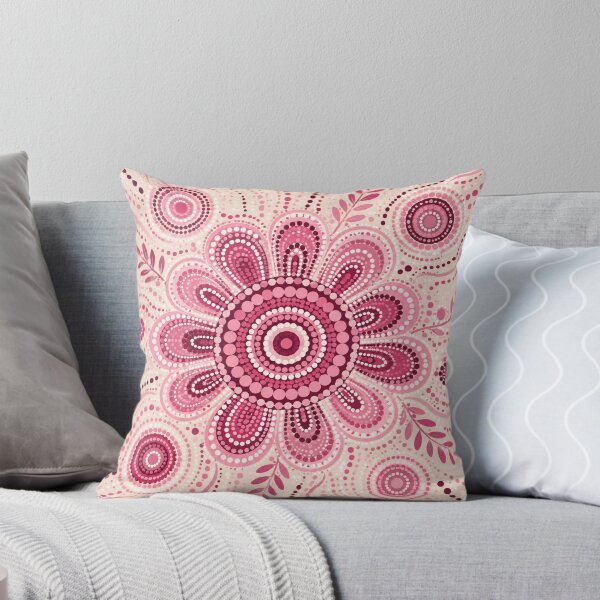 Item preview, Pink Aboriginal Art Colorful Dot Painting Abstract Pattern designed and sold by AMICO77.