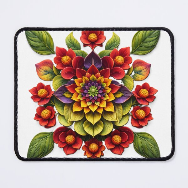 Item preview, Crimson Bloom Mandala designed and sold by samuel2025.