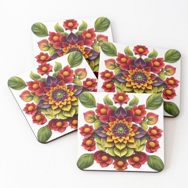 Item preview, Crimson Bloom Mandala designed and sold by samuel2025.