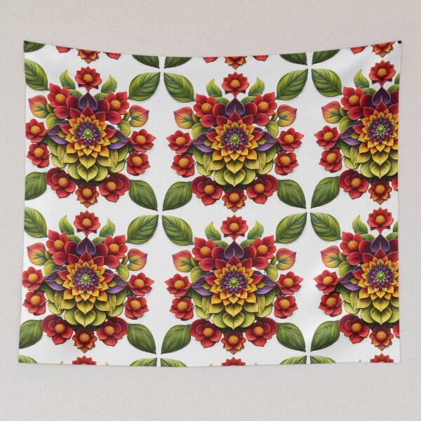Item preview, Crimson Bloom Mandala designed and sold by samuel2025.