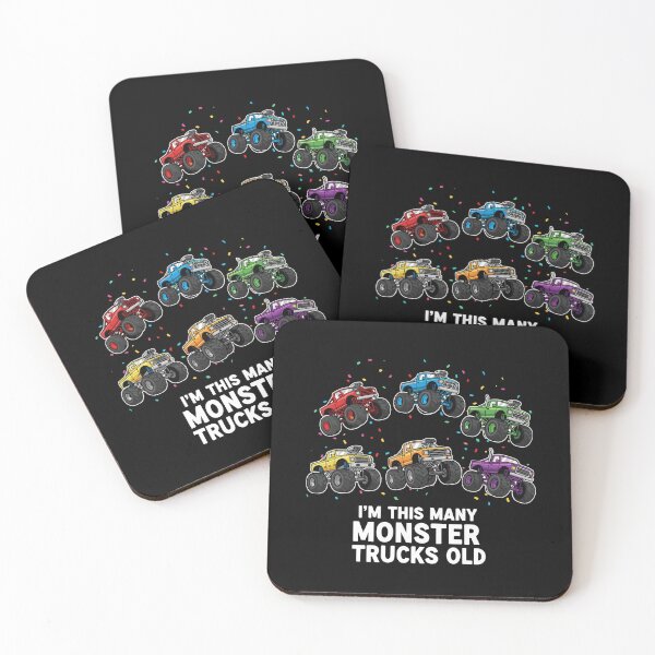Item preview, I'm This Many Monster Trucks Old Sixth Birthday Kids Celebration designed and sold by PopStars1993.