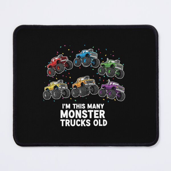 Item preview, I'm This Many Monster Trucks Old Sixth Birthday Kids Celebration designed and sold by PopStars1993.