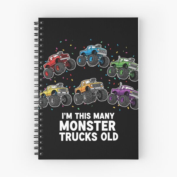 Item preview, I'm This Many Monster Trucks Old Sixth Birthday Kids Celebration designed and sold by PopStars1993.