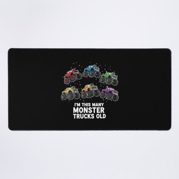 Item preview, I'm This Many Monster Trucks Old Sixth Birthday Kids Celebration designed and sold by PopStars1993.