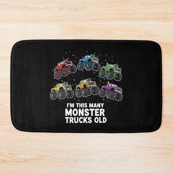 Item preview, I'm This Many Monster Trucks Old Sixth Birthday Kids Celebration designed and sold by PopStars1993.