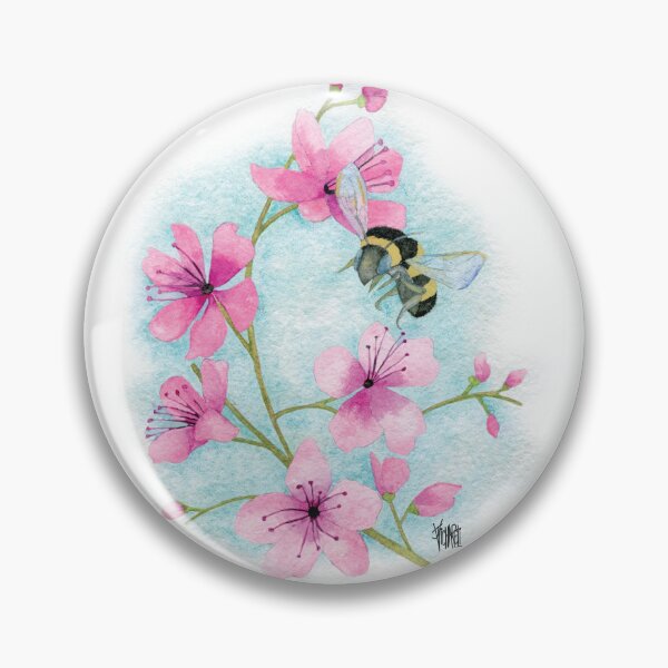 Item preview, BEE WITH CHERRY BLOSSOMS designed and sold by Jesus Vichareli.