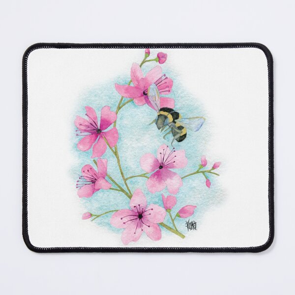 Item preview, BEE WITH CHERRY BLOSSOMS designed and sold by Jesus Vichareli.